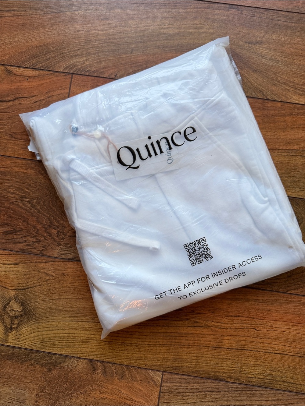 Quince White Track Joggers
